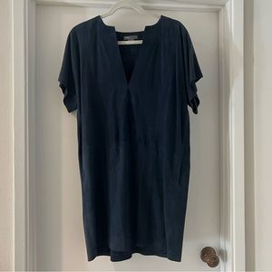 Vince Suede (100% Leather) Shift Dress, Size S